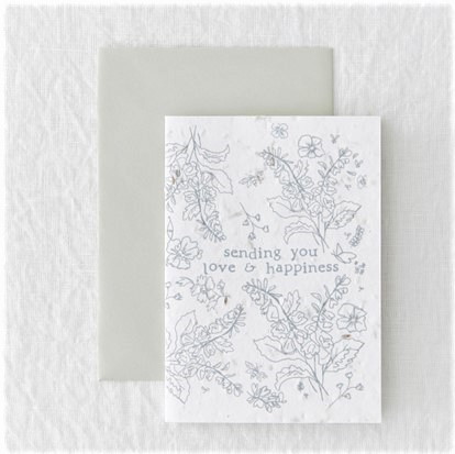 Plantable Card: Love & Happiness