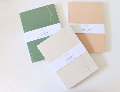 Gold Embossed A5 Notebooks