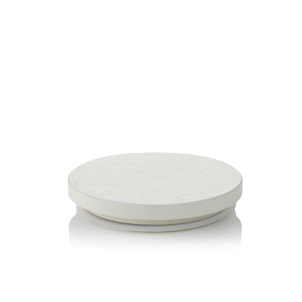 Brushed White Wooden Candle Lid (20cl size)